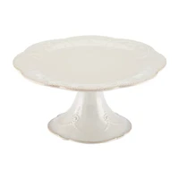 Lenox French Perle White Stoneware Cake Stand