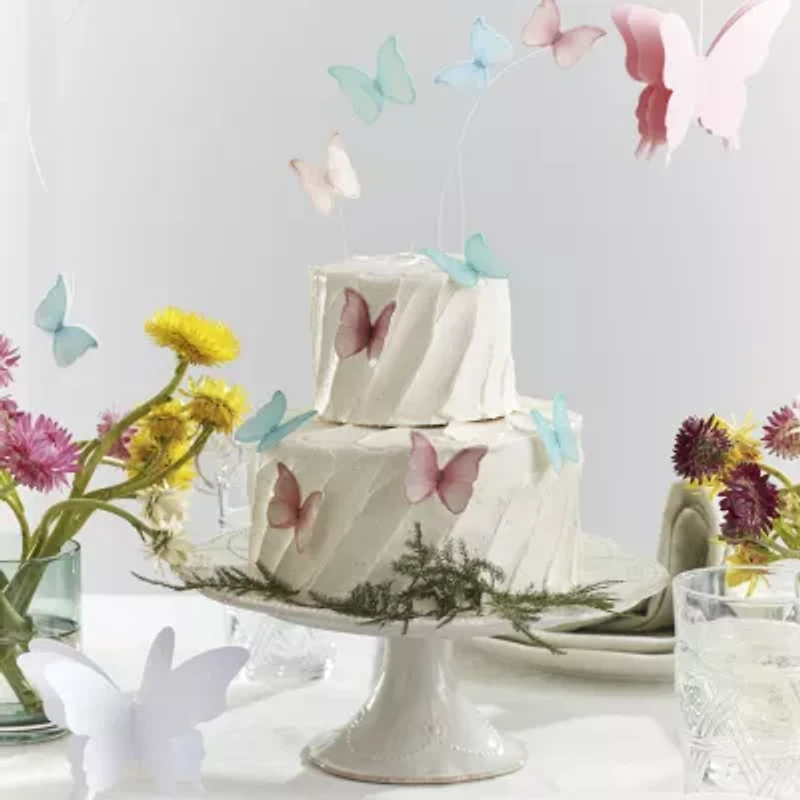 Lenox French Perle White Stoneware Cake Stand