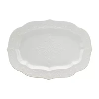 Lenox French Perle White Stoneware Serving Platter