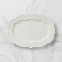 Lenox French Perle White Stoneware Serving Platter
