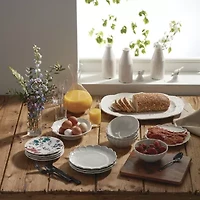 Lenox French Perle White Stoneware Serving Platter