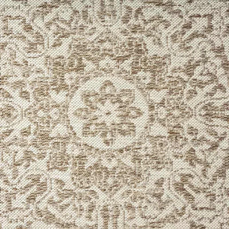 Nicole Miller Country Azalea Medallion UV Protection Washable Outdoor Rectangular Area Rug