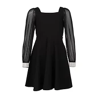 Speechless Big Kid Girls Long Sleeve A-Line Dress