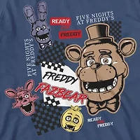 Little & Big Kid Boys Crew Neck Short Sleeve Regular Fit Five Nights at Freddys Graphic T-Shirt