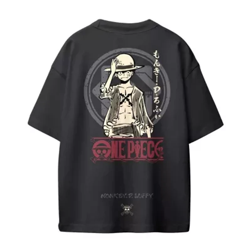 One Piece Little & Big Kid Boys Crew Neck Short Sleeve Oversized Graphic T-Shirt