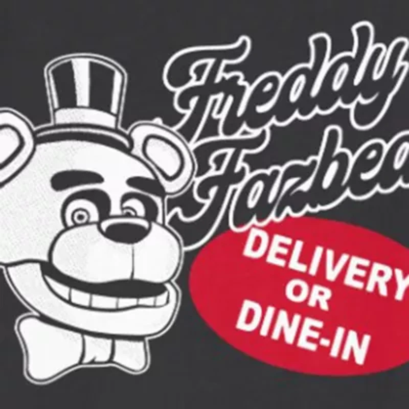 Little & Big Kid Boys Crew Neck Short Sleeve Oversized Five Nights at Freddys Graphic T-Shirt