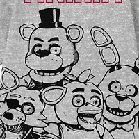 Little & Big Kid Boys Crew Neck Short Sleeve Oversized Five Nights at Freddys Graphic T-Shirt