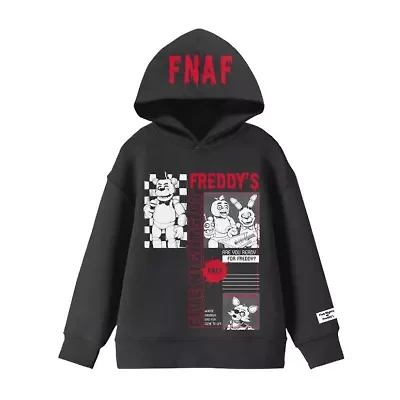 Little & Big Kid Boys Long Sleeve Five Nights at Freddys Fleece Hoodie