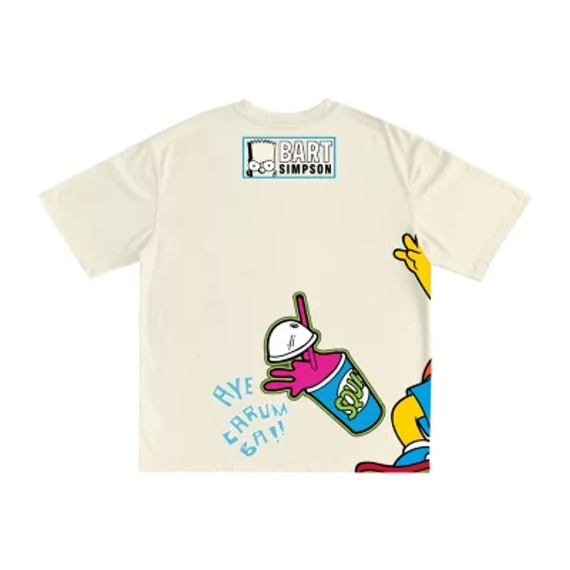 Little & Big Kid Boys Crew Neck Short Sleeve Oversized The Simpsons Graphic T-Shirt