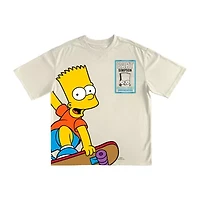 Little & Big Kid Boys Crew Neck Short Sleeve Oversized The Simpsons Graphic T-Shirt