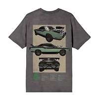 Mens Crew Neck Short Sleeve Regular Fit Graphic T-Shirt