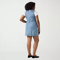 Levi's® Womens V Neck Button-Down Shirt