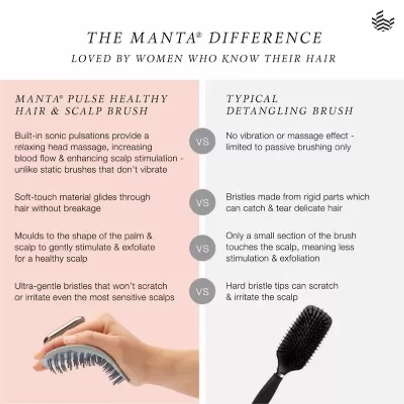 MANTA® Pulse Hair Brush