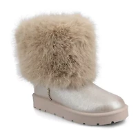 Journee Collection Womens Shanay Flat Heel Booties