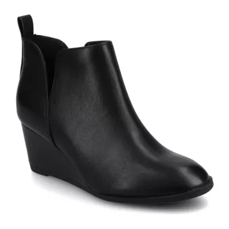 Journee Collection Womens Mylee Wedge Heel Booties