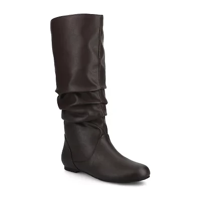 Journee Collection Womens Jayne Flat Heel Slouch Boots