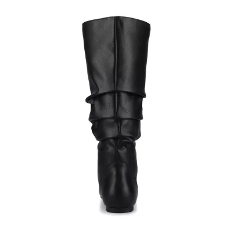 Journee Collection Womens Jayne-Wdwc Wide Calf Flat Heel Slouch Boots