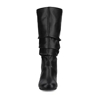 Journee Collection Womens Jayne-Wdwc Wide Calf Flat Heel Slouch Boots
