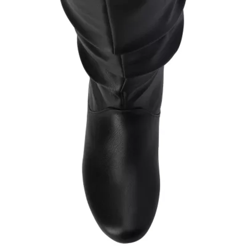 Journee Collection Womens Jayne-Wdwc Wide Calf Flat Heel Slouch Boots