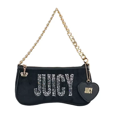 Juicy By Juicy Couture Shine Bright Velour Shoulder Bag