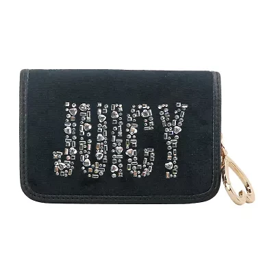 Juicy By Couture Shine Bright Velour Womens Bifold Wallet