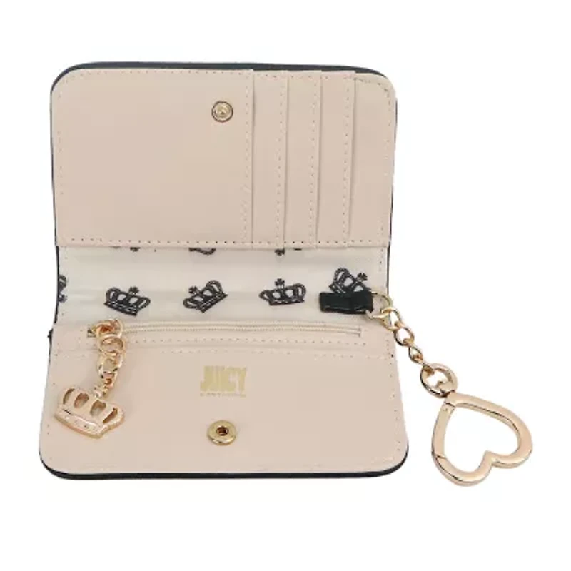 Juicy By Couture Shine Bright Velour Womens Bifold Wallet