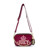 Juicy By Juicy Couture Crowning Glory Velour Slim Crossbody Bag