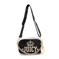 Juicy By Couture Crowning Glory Velour Slim Crossbody Bag