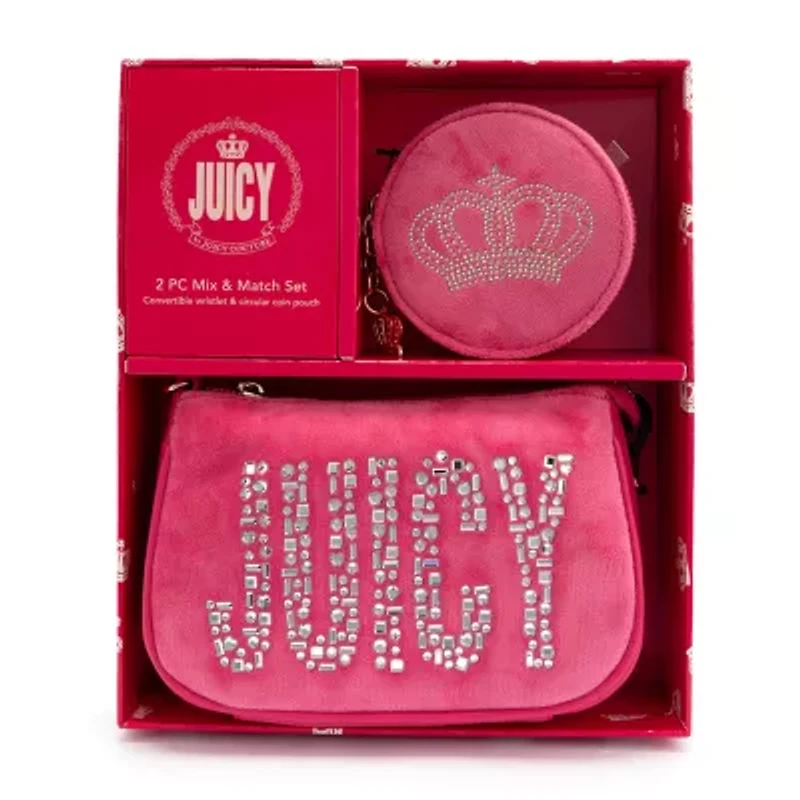 Juicy By Couture Shine Bright Velour Wristlet