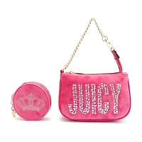 Juicy By Couture Shine Bright Velour Wristlet