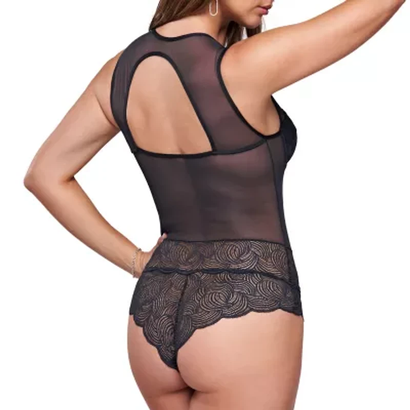 Ilusion Geometric Lace Teddy