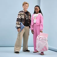 Xersion Ribbed Velour Little & Big Kid Girls Mid Rise Straight Regular Fit Pull-On Pant