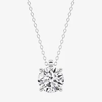 Grown Gorgeous (F, Vs2) Womens 2 1/4 CT. T.W. Lab-Grown Diamond 14K Gold or Platinum Round 18 Inch Pendant Necklace