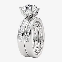 Grown Gorgeous Vs2, F Womens 4 1/4 CT. T.W. Lab White Diamond 14K Gold or Platinum Round Side Stone Bridal Set