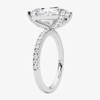 Grown Gorgeous (F,Vs2) Womens 4 7/8 Ct. T.W. Lab White Diamond 14K Gold Rectangular Side Stone Engagement Ring