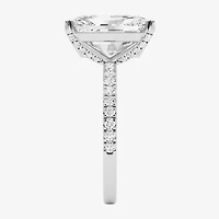 Grown Gorgeous (F,Vs2) Womens 4 7/8 Ct. T.W. Lab White Diamond 14K Gold Rectangular Side Stone Engagement Ring