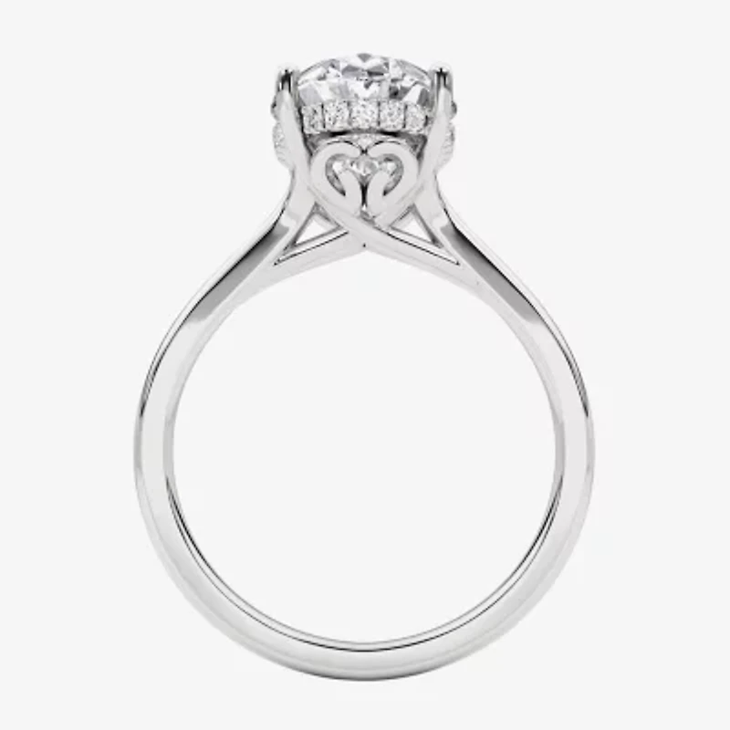 Grown Gorgeous (F, Vs2) Womens 3 1/2 CT. T.W Lab White Diamond 14K Gold or Platinum Oval Engagement Ring
