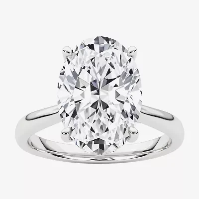 Grown Gorgeous (F, Vs2) Womens 3 1/2 CT. T.W Lab White Diamond 14K Gold or Platinum Oval Engagement Ring
