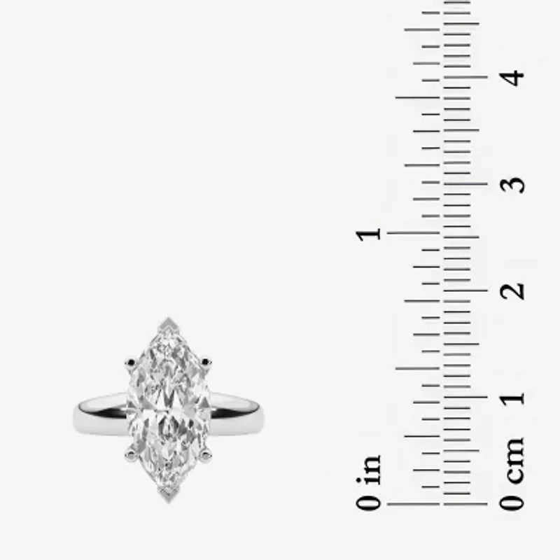 Grown Gorgeous (F,Vs2) Womens 3 3/8 Ct. Lab White Diamond 14K Gold or Platinum Marquise Solitaire Engagement Ring