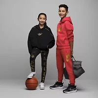 Nike Dri-Fit One Big Kid Girls Quick Dry Knit Active Slim Full Length Leggings