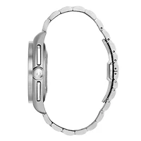 Bulova Lunar Pilot Mens Chronograph Silver Tone Stainless Steel Bracelet Watch 96b258