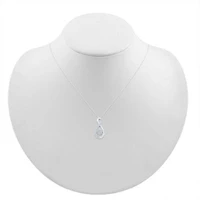 Womens 1/ CT. T.W. Natural White Diamond Sterling Silver 18 Inch Pendant Necklace