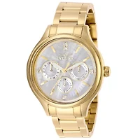 Invicta Womens Gold Tone Stainless Steel Bracelet Watch 28654