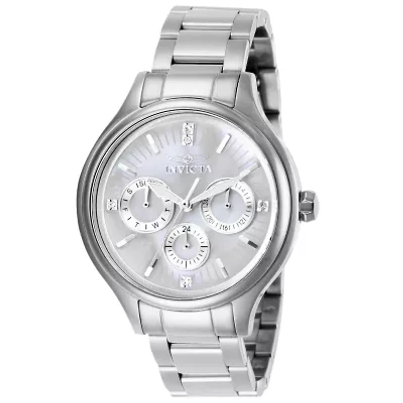 Invicta Womens Silver Tone Stainless Steel Bracelet Watch 28656