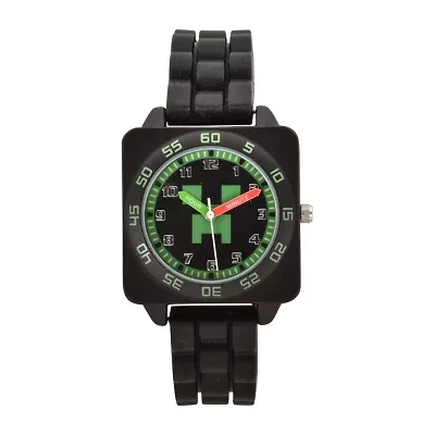 Minecraft Boys Black Strap Watch Min9011jc