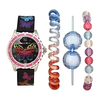 Limited Too Girls Black 4-pc. Watch Boxed Set Lmt20013jc