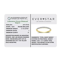 (H-I / I1) Womens 1/10 CT. T.W. Lab Grown White Diamond 10K Gold Wedding Band