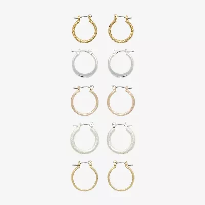 Mixit Womens Hypoallergenic 5 Pair Earring Set
