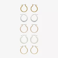 Mixit Womens Hypoallergenic 5 Pair Earring Set
