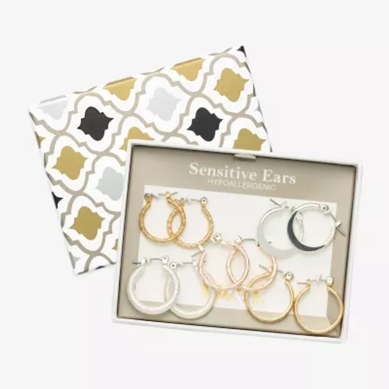 Mixit Womens Hypoallergenic 5 Pair Earring Set